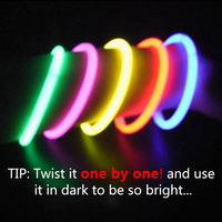Party lampa fluorescencyjna kije bransoletki naszyjniki Neon na wesele świecące kije kolorowe blask Stick 2